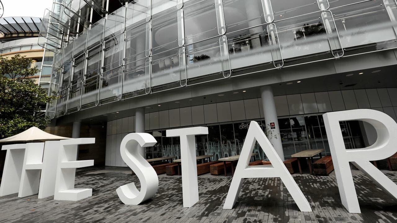 Exterior view of The Star Sydney at Pyrmont Bay